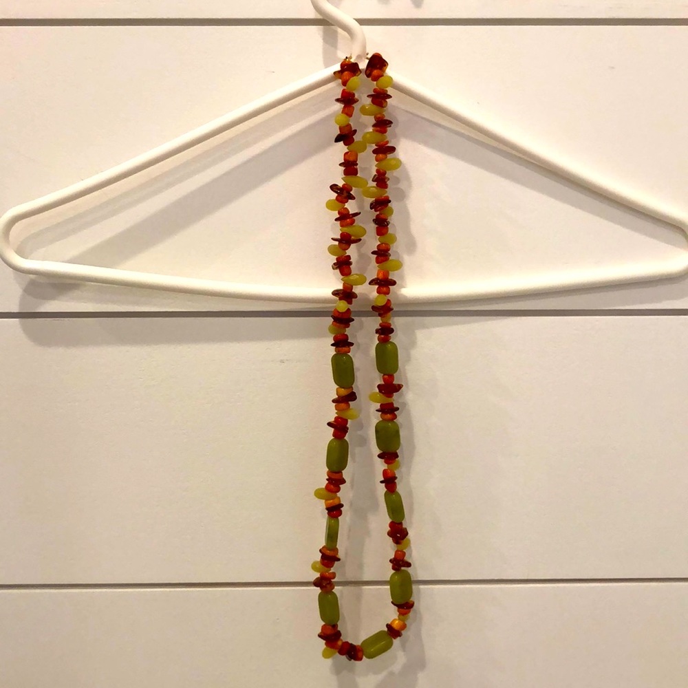 Chunky Earth Colored Statement Necklace